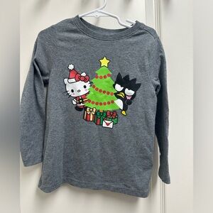 Toddler Girls Hello Kitty Sanrio Christmas Long Sleeve Shirt SZ 4T